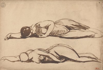 Sketches of a Prostrate Woman by George Romney